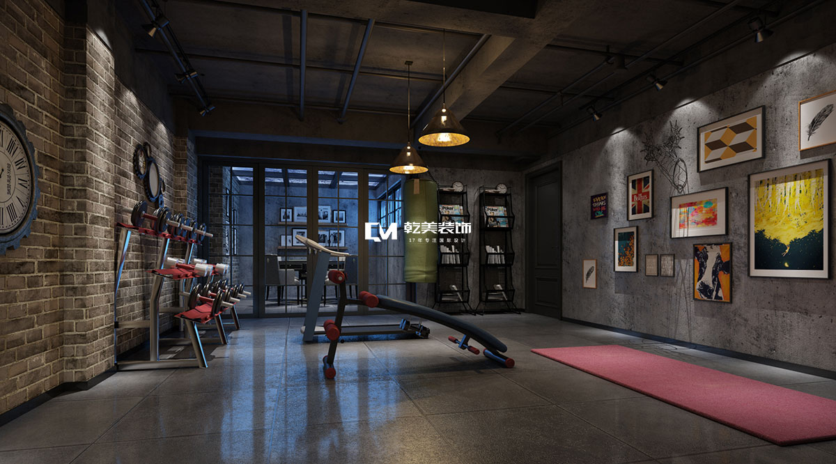 loft风格健身区装修设计效果图