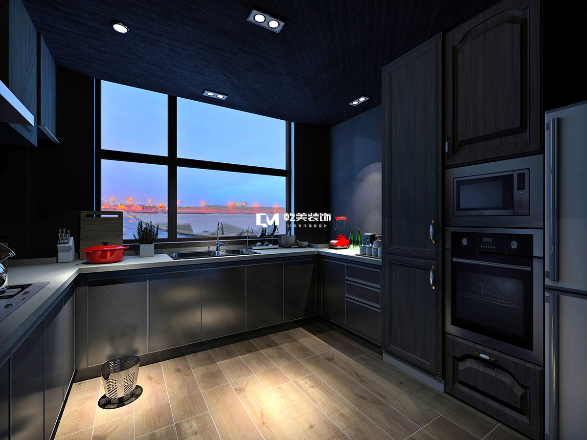loft风格厨房装修设计效果图