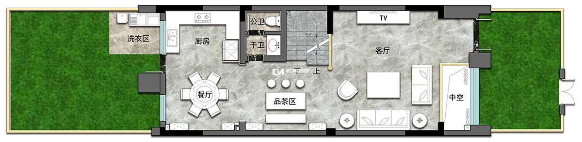 海东俊园别墅装修平面规划