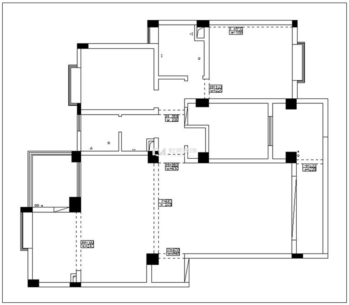 滇池星城装修原始户型图