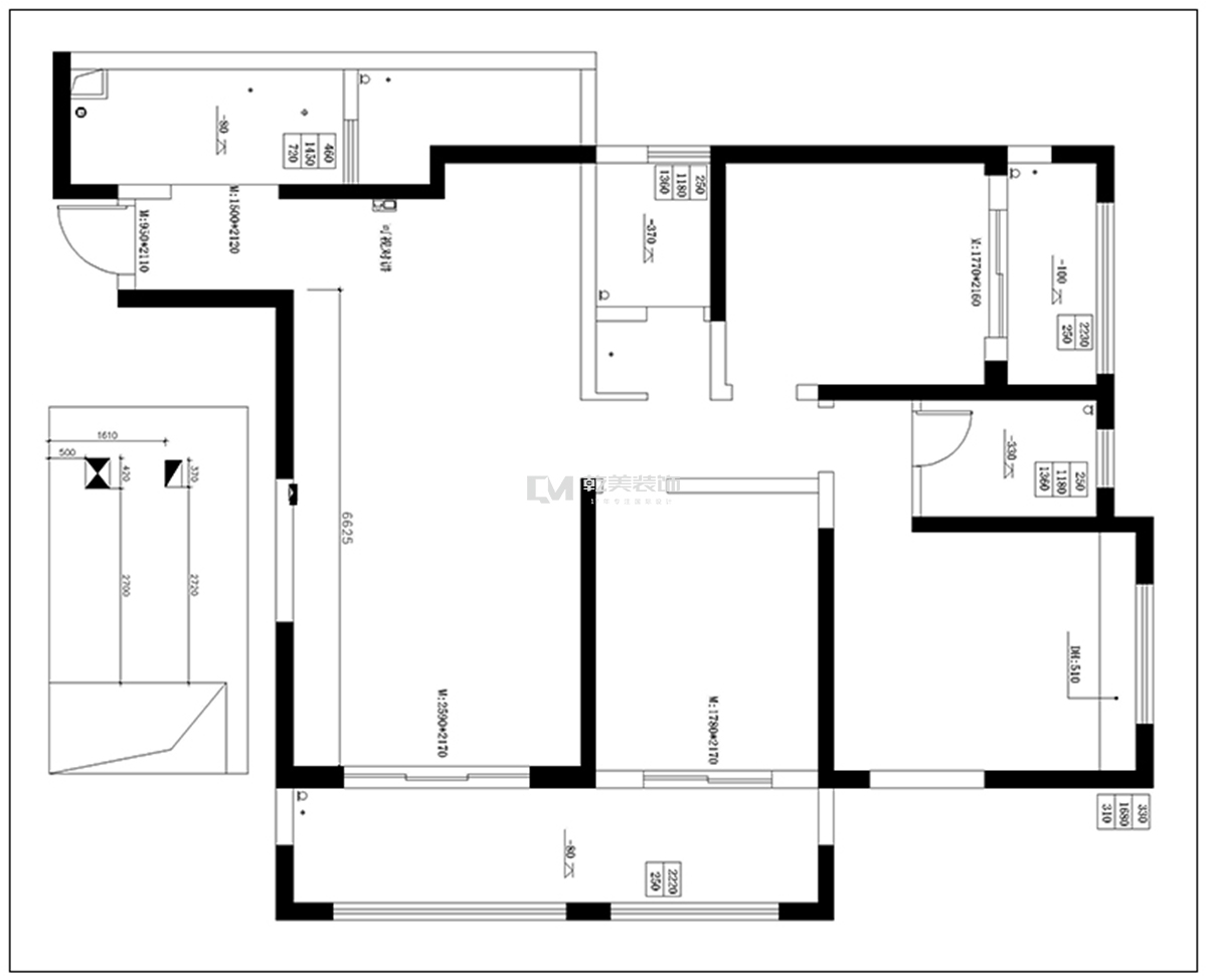 七彩云南第壹城户型原始平面图