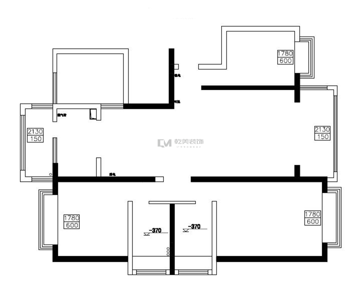 都铎城邦装修户型分析平面图