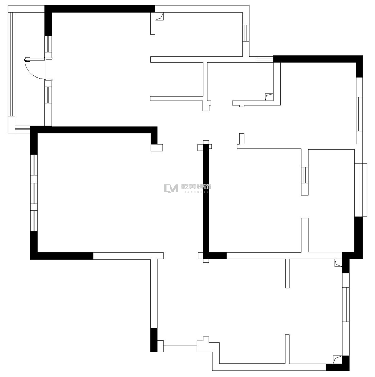 公园1903装修原始户型图