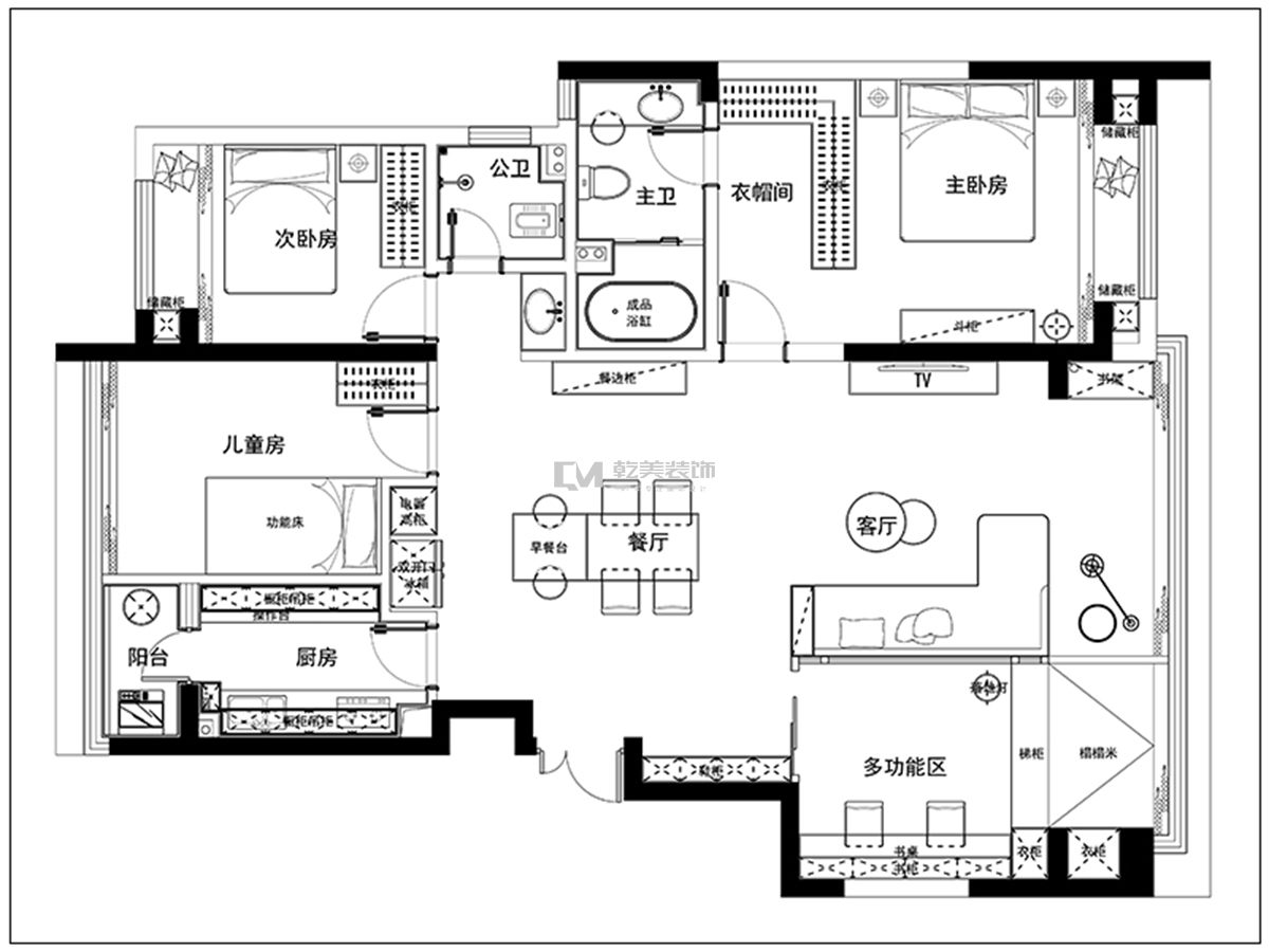 金科江湖海装修设计平面图