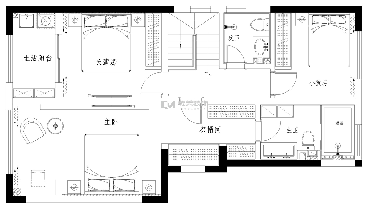 滇池俊府装修设计平面图