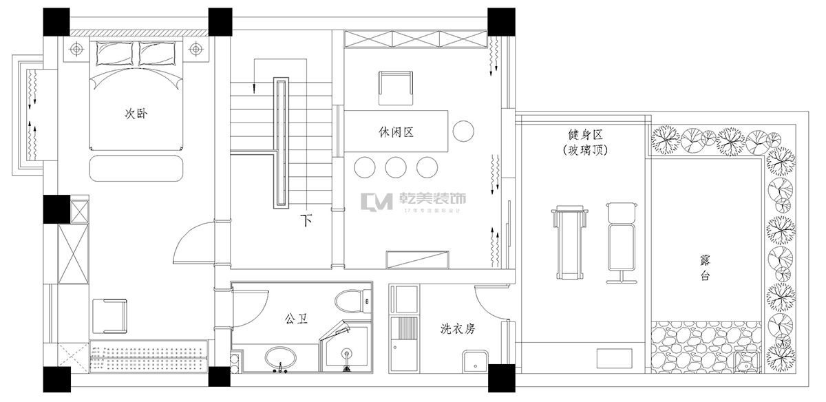 石林巴江俪岛装修设计平面图