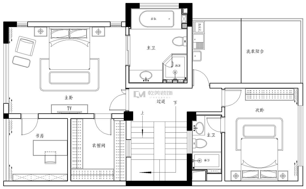 都铎城邦别墅装修设计平面图