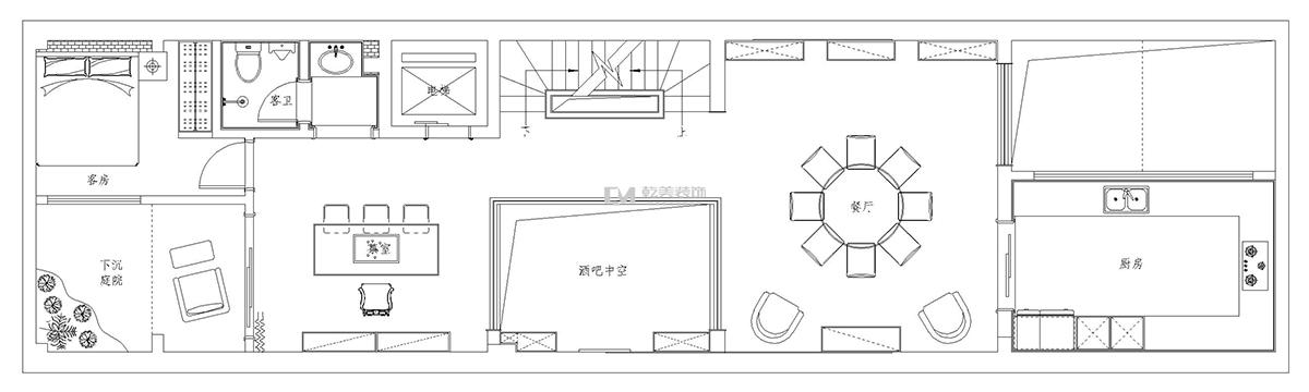 云玺大宅装修设计平面方案