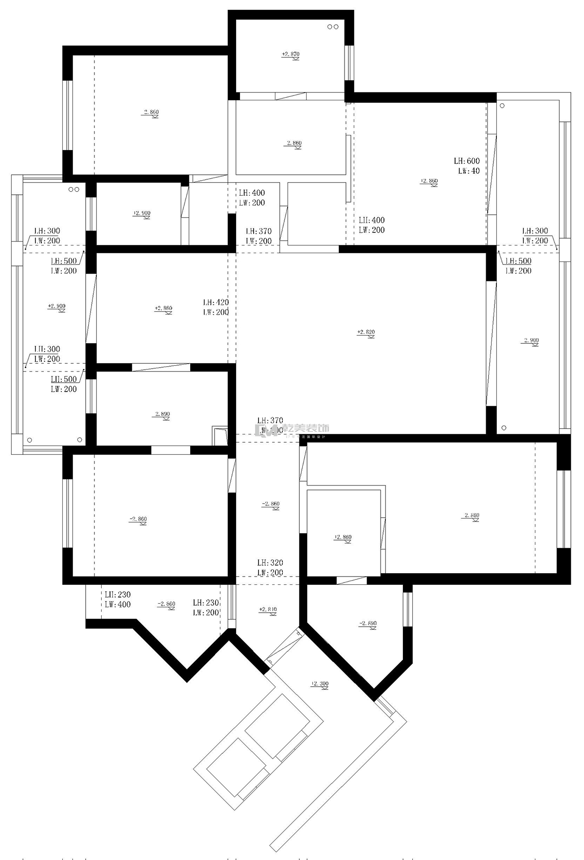 七彩云南第壹城装修设计平面方案