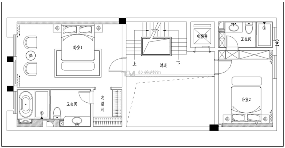 九夏云水别墅装修设计平面方案