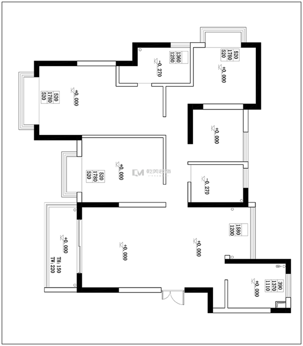 建礼家园装修设计平面方案